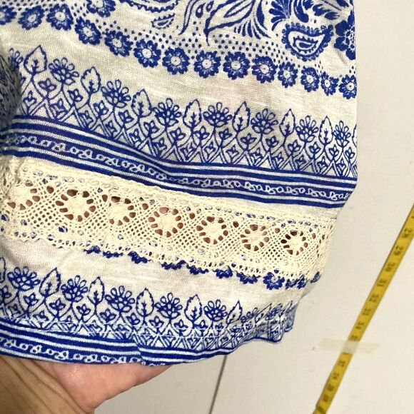 Bohemian Boho Paisley High Low Racerback Sleeveless Tank Womens Large - Picture 9 of 16